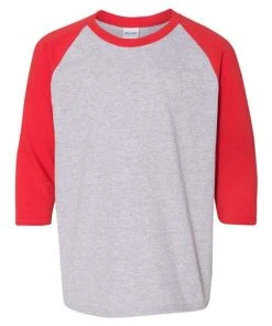 Gildan Heavy Cotton Youth 3/4-Sleeve Raglan T-Shirt. 5700B -Bulkthreads store 134481968.