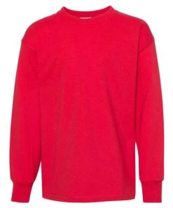 Hanes Authentic Youth Long Sleeve T-Shirt -Bulkthreads store 134482685.