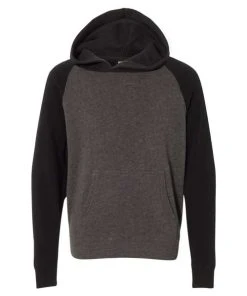 Independent Trading Co. Youth Special Blend Raglan Hooded Sweatshirt -Bulkthreads store 134503847.