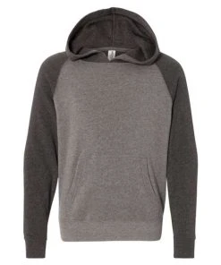 Independent Trading Co. Youth Special Blend Raglan Hooded Sweatshirt -Bulkthreads store 134503969.