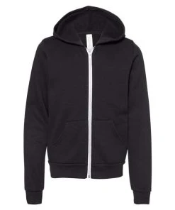 BELLA + CANVAS Youth Sponge Fleece Full-Zip Hoodie 18 BELLA + CANVAS Youth Sponge Fleece Full-Zip Hoodie -Bulkthreads store 134504842.