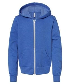 BELLA + CANVAS Youth Sponge Fleece Full-Zip Hoodie 16 BELLA + CANVAS Youth Sponge Fleece Full-Zip Hoodie -Bulkthreads store 134504867.