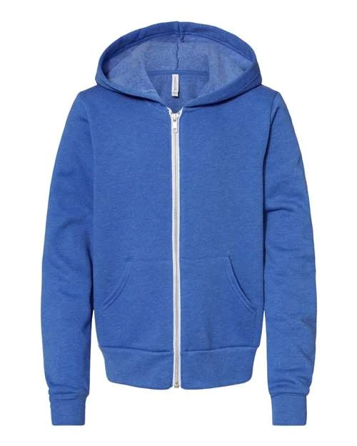BELLA + CANVAS Youth Sponge Fleece Full-Zip Hoodie 6 BELLA + CANVAS Youth Sponge Fleece Full-Zip Hoodie - Image 6