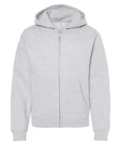 Independent Trading Co. Youth Midweight Full-Zip Hooded Sweatshirt -Bulkthreads store 134504951.