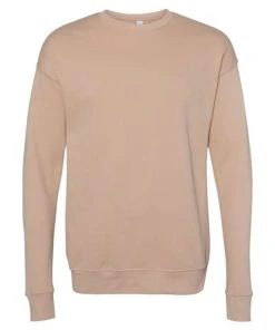 BELLA + CANVAS Men's Sponge Fleece Drop Shoulder Crewneck Sweatshirt -Bulkthreads store 134589530.