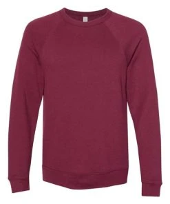Bella + Canvas BELLA+CANVAS Men's Sponge Fleece Raglan Sweatshirt BC3901 -Bulkthreads store 134590521.