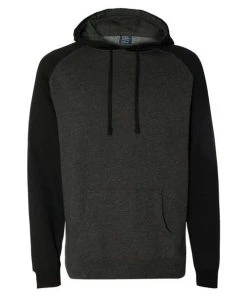 Independent Trading Co. Raglan Hooded Sweatshirt -Bulkthreads store 134608604.