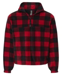 Burnside Polar Fleece Quarter-Zip Pullover -Bulkthreads store 134608756.