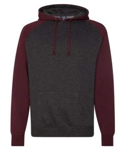 Independent Trading Co. Raglan Hooded Sweatshirt -Bulkthreads store 134608784.