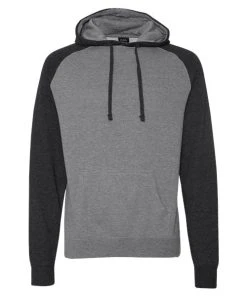 Independent Trading Co. Raglan Hooded Sweatshirt -Bulkthreads store 134608893.