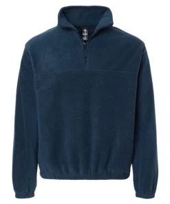 Burnside Polar Fleece Quarter-Zip Pullover -Bulkthreads store 134608895.