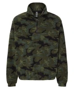 Burnside Polar Fleece Quarter-Zip Pullover -Bulkthreads store 134609039.