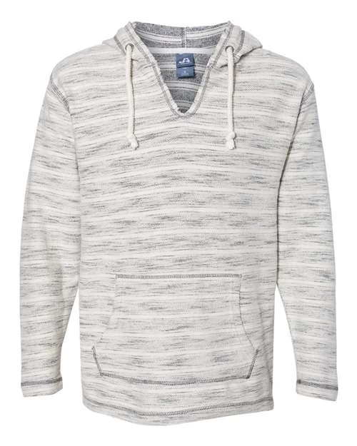 J. America Men's Baja French Terry V-Neck Hooded Pullover 2 J. America Men's Baja French Terry V-Neck Hooded Pullover - Image 2