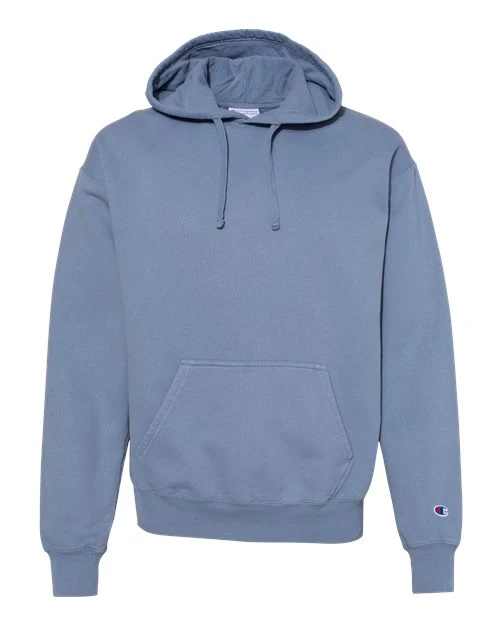 Champion Men's Garment Dyed Hooded Sweatshirt 2 Champion Men's Garment Dyed Hooded Sweatshirt - Image 2