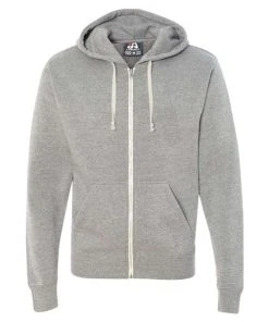 J. America Men's Triblend Full-Zip Hooded Sweatshirt -Bulkthreads store 134611479.