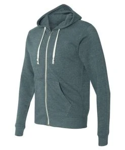 J. America Men's Triblend Full-Zip Hooded Sweatshirt -Bulkthreads store 134611498.