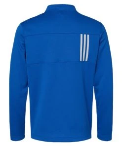 Adidas Men's 3-Stripes Double Knit Quarter-Zip Pullover -Bulkthreads store 134612891.