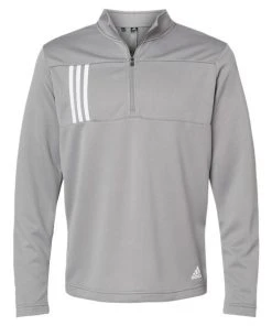 Adidas Men's 3-Stripes Double Knit Quarter-Zip Pullover -Bulkthreads store 134613183.