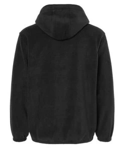 Burnside Polar Fleece Quarter-Zip Scuba Hooded Pullover -Bulkthreads store 134613623.