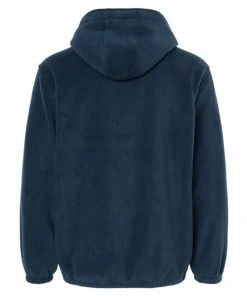 Burnside Polar Fleece Quarter-Zip Scuba Hooded Pullover -Bulkthreads store 134613795.
