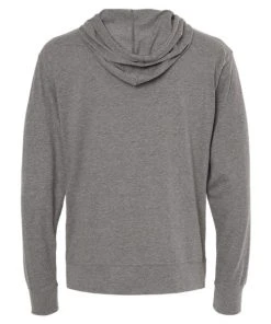 Independent Trading Co. Men's Lightweight Jersey Full-Zip Hooded T-Shirt -Bulkthreads store 134615988.
