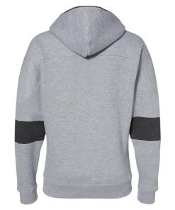 J. America Men's Sport Lace Colorblocked Fleece Hooded Sweatshirt -Bulkthreads store 134616583.