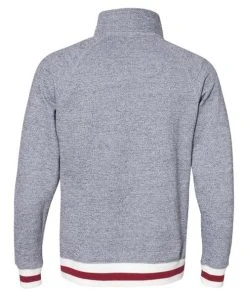 J. America Peppered Fleece Quarter-Zip Sweatshirt -Bulkthreads store 134617276.