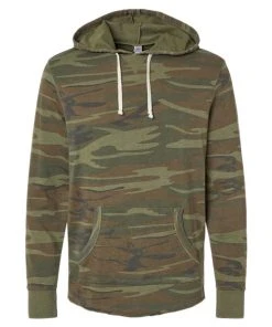Alternative Men's School Yard Mineral Wash French Terry Hooded Sweatshirt -Bulkthreads store 134617339.