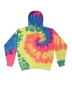 Colortone Men's Tie-Dyed Hooded Sweatshirt -Bulkthreads store 134618308.