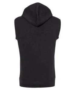 J. America Triblend Sleeveless Hooded Sweatshirt -Bulkthreads store 134618364.