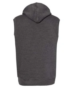 J. America Triblend Sleeveless Hooded Sweatshirt -Bulkthreads store 134618367.