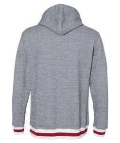 J. America Men's Peppered Fleece Lapover Hooded Sweatshirt -Bulkthreads store 134618545.