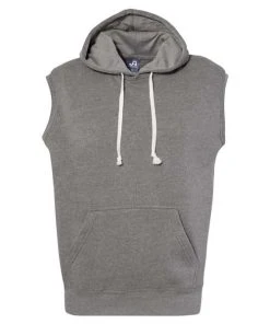 J. America Triblend Sleeveless Hooded Sweatshirt -Bulkthreads store 134618579.
