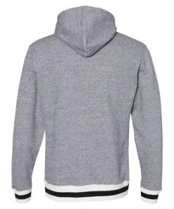 J. America Men's Peppered Fleece Lapover Hooded Sweatshirt -Bulkthreads store 134618734.
