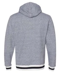 J. America Men's Peppered Fleece Lapover Hooded Sweatshirt -Bulkthreads store 134618828.