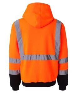 Kishigo Men's Hi-Vis Full-Zip Hooded Sweatshirt -Bulkthreads store 134620796.