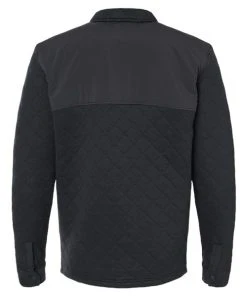 J. America Men's Quilted Jersey Shirt Jacket -Bulkthreads store 134620891.