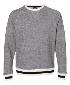J. America Peppered Fleece Crewneck Sweatshirt -Bulkthreads store 134621241.