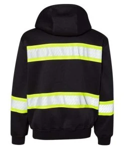 Kishigo EV Series® Enhanced Visibility Full-Zip Hooded Sweatshirt -Bulkthreads store 134621288.
