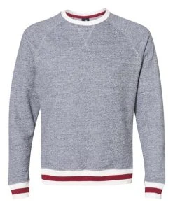 J. America Peppered Fleece Crewneck Sweatshirt -Bulkthreads store 134621304.