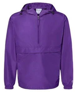Champion Men's Packable Quarter-Zip Jacket -Bulkthreads store 134754608.