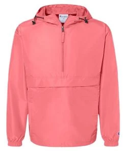 Champion Men's Packable Quarter-Zip Jacket -Bulkthreads store 134754780.