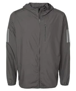 Adidas Men's Hooded Full-Zip Windbreaker -Bulkthreads store 134782141.