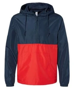Independent Trading Co. Unisex Lightweight Quarter-Zip Windbreaker Pullover Jacket -Bulkthreads store 134783675.
