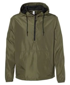 Independent Trading Co. Unisex Lightweight Quarter-Zip Windbreaker Pullover Jacket -Bulkthreads store 134783862.