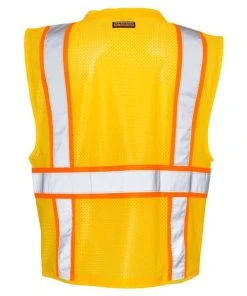 Kishigo Men's EV Series Enhanced Visibility Multi-Pocket Mesh Vest -Bulkthreads store 134788525.