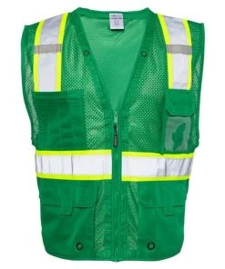 Kishigo Men's EV Series Enhanced Visibility Multi-Pocket Mesh Vest -Bulkthreads store 134788638.