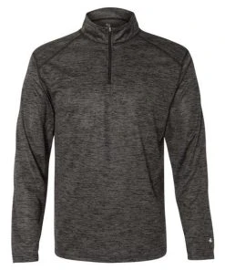 Badger Men's Tonal Blend Quarter-Zip Pullover -Bulkthreads store 134793957.