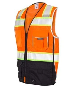 Kishigo Premium Black Series® Black Bottom Class 2 Vest -Bulkthreads store 134799963.