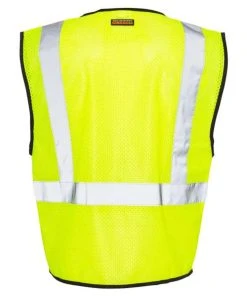 Kishigo Men's Double-Pocket Zippered Economy Class 2 Vest -Bulkthreads store 134800378.